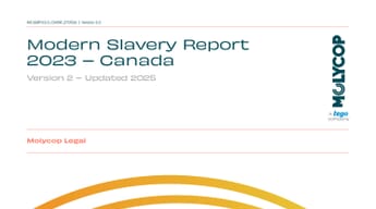 Molycop Canada Modern Slavery Report 2023 – Version 2 Updated 2025