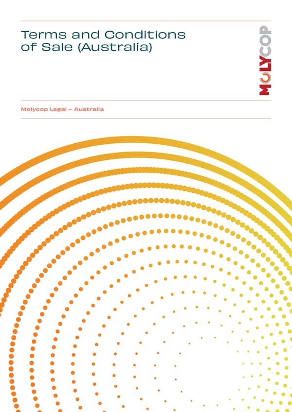 Molycop Australia Terms and Conditions of Sale February 2026